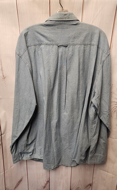 NWT John Ashford Men's Size XXL Blue Shirt