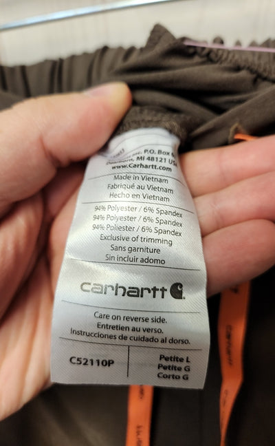 NWT Carhartt Women's Size L Petite Brown Pants