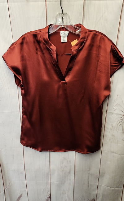 Nicole Miller Women's Size S Red Sleeveless Top