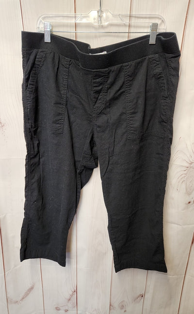 Sonoma Women's Size XL Black Capris