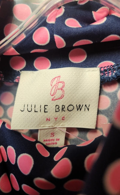 Julie Brown Women's Size S Navy & Pink Dress
