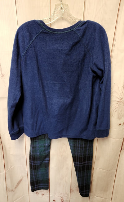 Cuddl Duds Women's Size M Petite Blue Pajamas