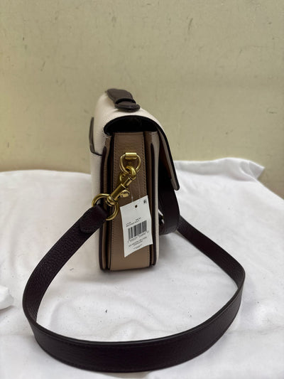 NWT Coach Cassie Crossbody Bag 19 White Leather Purse Bag