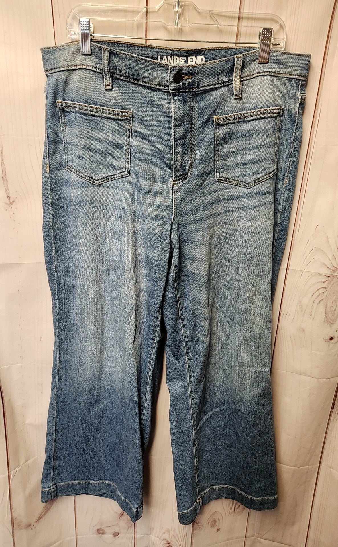 Lands End Women's Size 31 (11-12) Blue Jeans