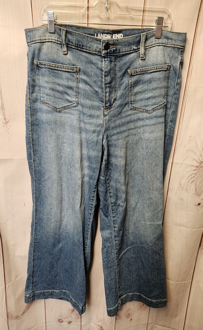 Lands End Women's Size 31 (11-12) Blue Jeans
