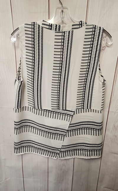 Collective Concepts Women's Size M White Sleeveless Top
