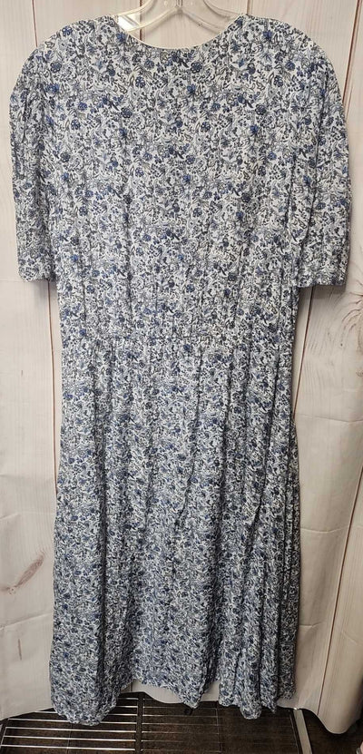 Loft Women's Size 16 Blue Floral Dress