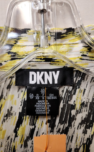 DKNY Women's Size XS Yellow Long Sleeve Top