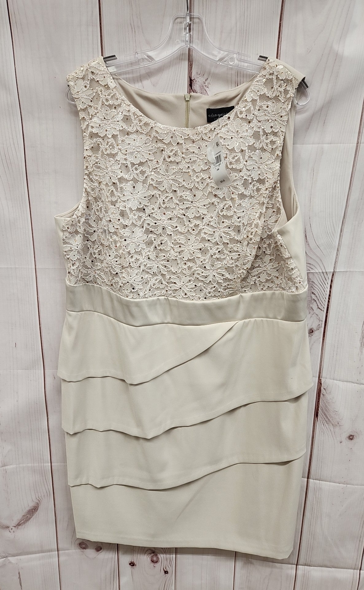 Connected Women's Size 20W Beige Dress
