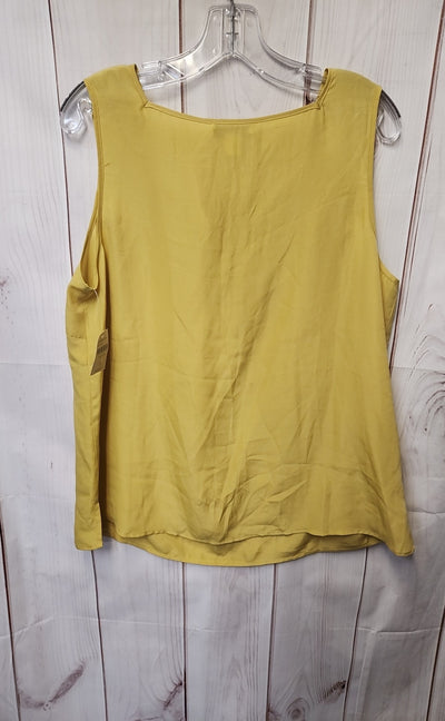 NWT Coldwater Creek Women's Size XL Yellow Sleeveless Top