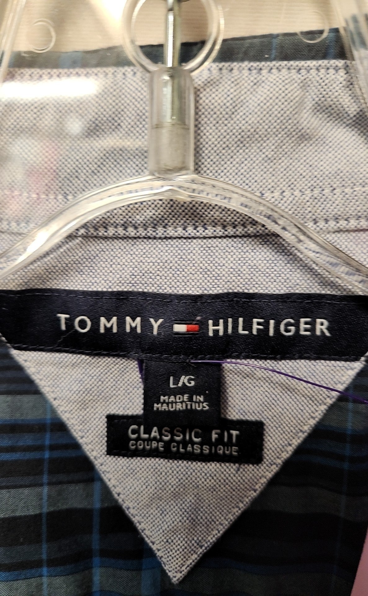 Tommy Hilfiger Men's Size L Navy Shirt