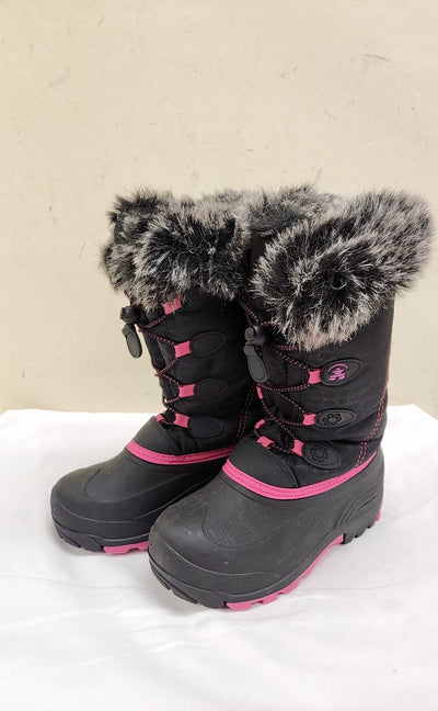 Kamik Girl's Size 3 Black Boots Shoes