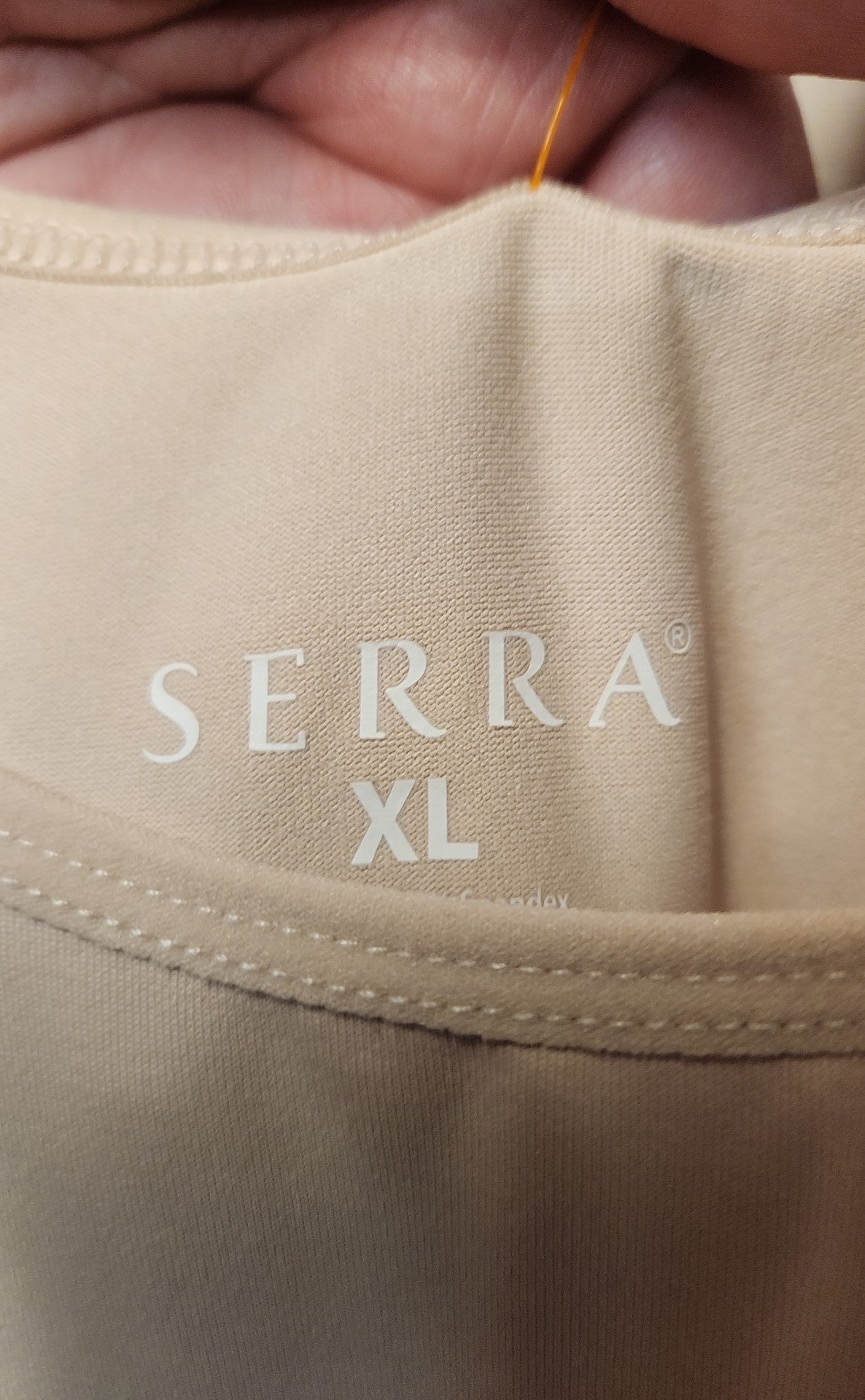 Serra Women's Size XL Beige Sleeveless Top