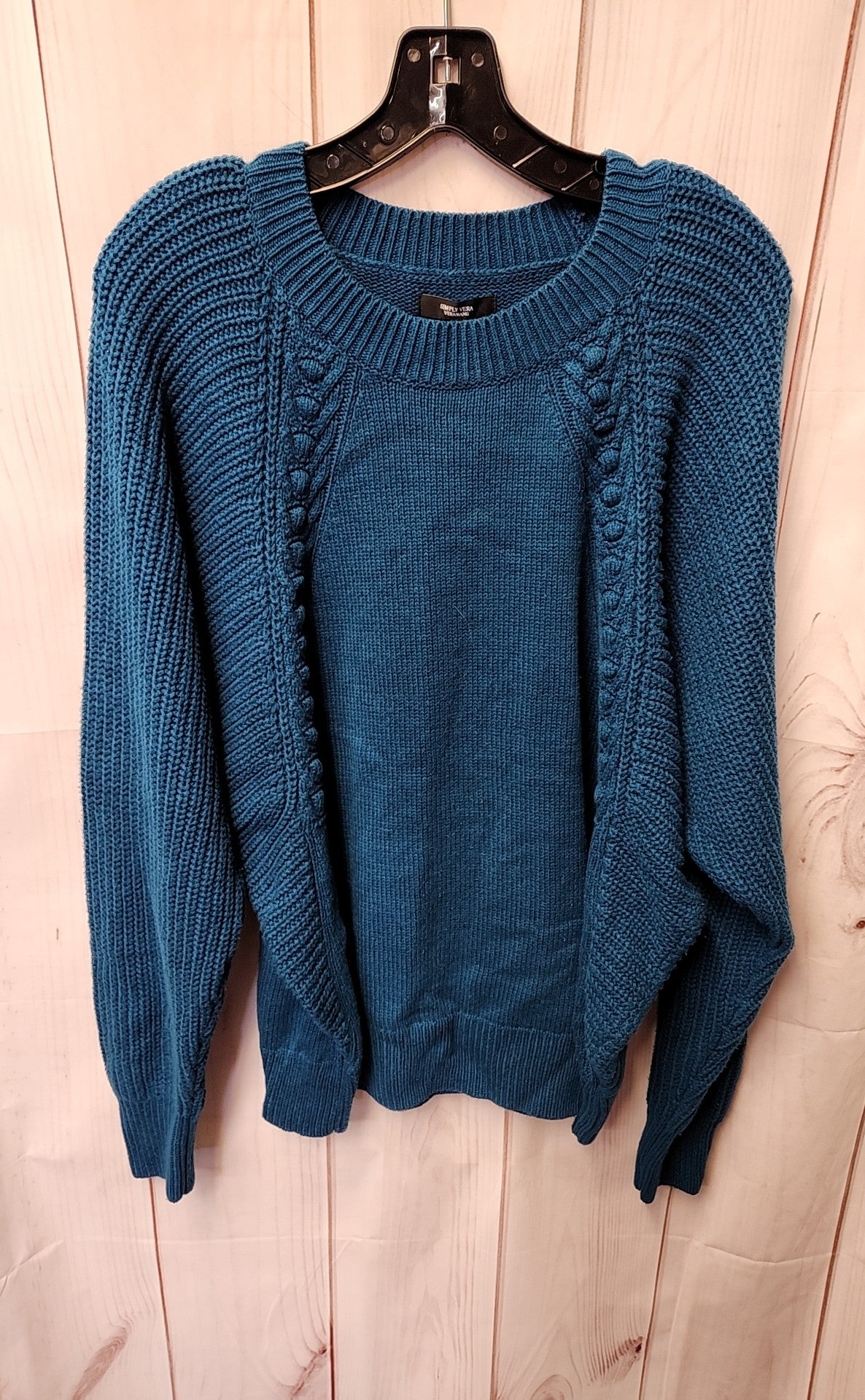 Simply Vera Women's Size L Teal Sweater