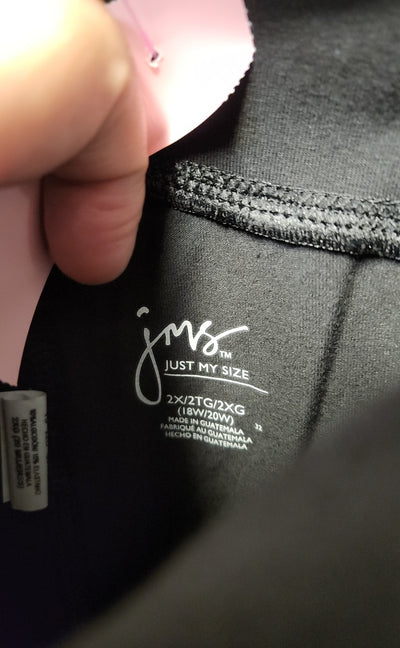 Just My Size Women's Size 2X Black Leggings