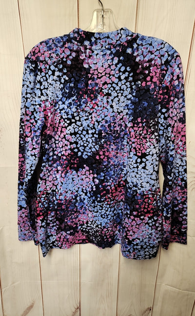 Talbots Women's Size S Blue Floral Jacket