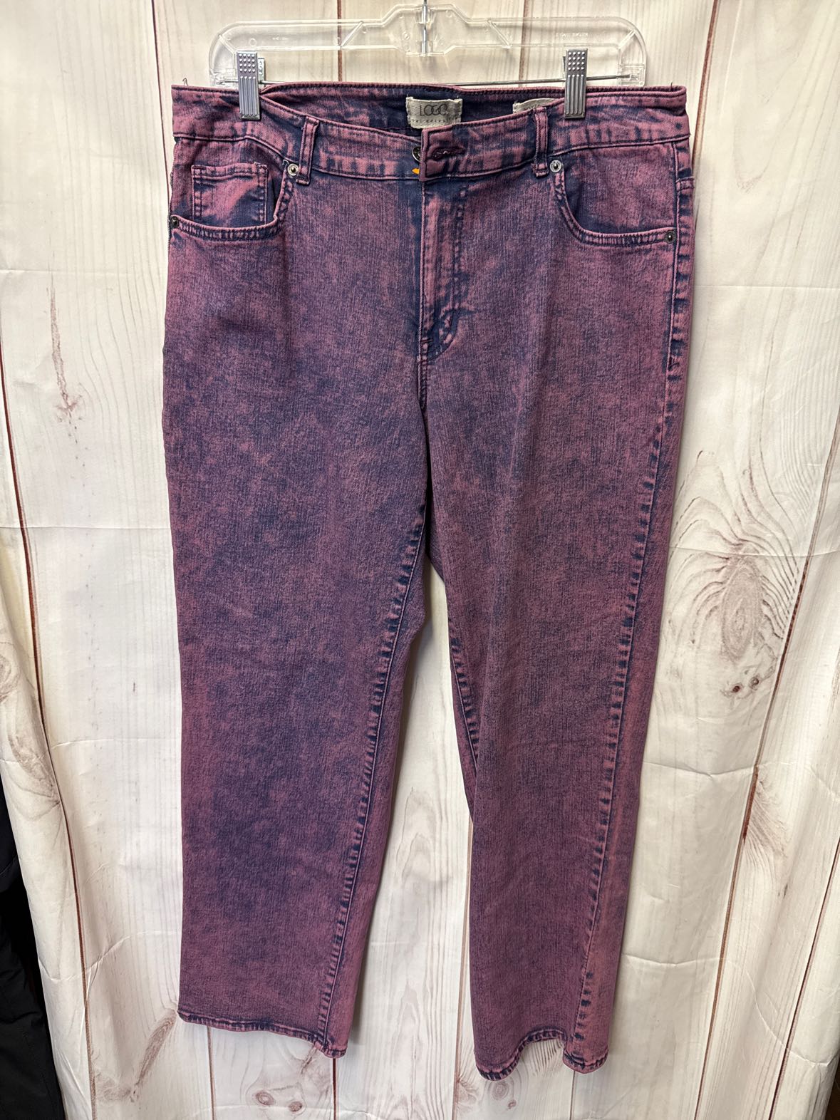 Logo Women's Size 31 (11-12) Pink & Blue Jeans Boyfriend