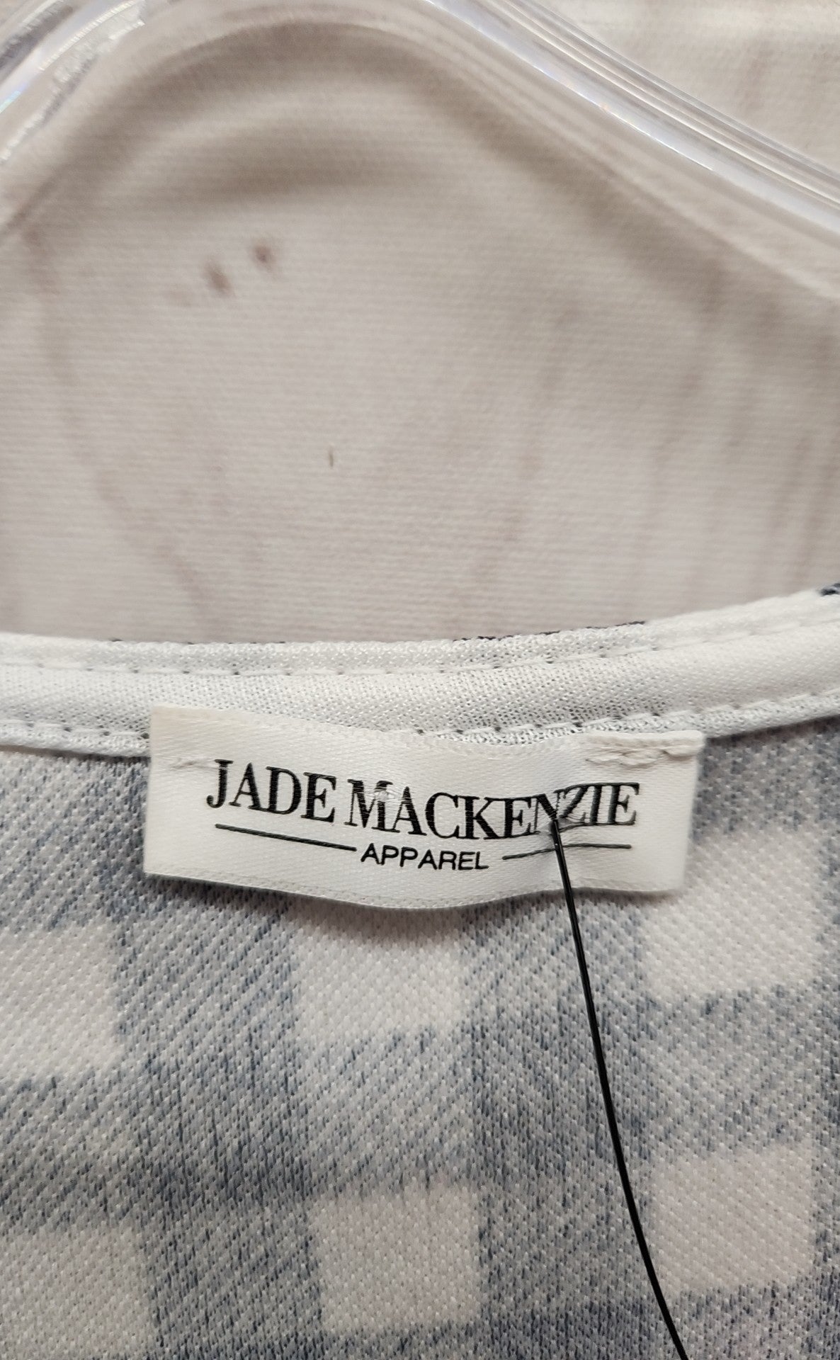 Jade Mackenzie Women's Size M Navy Checkered Dress