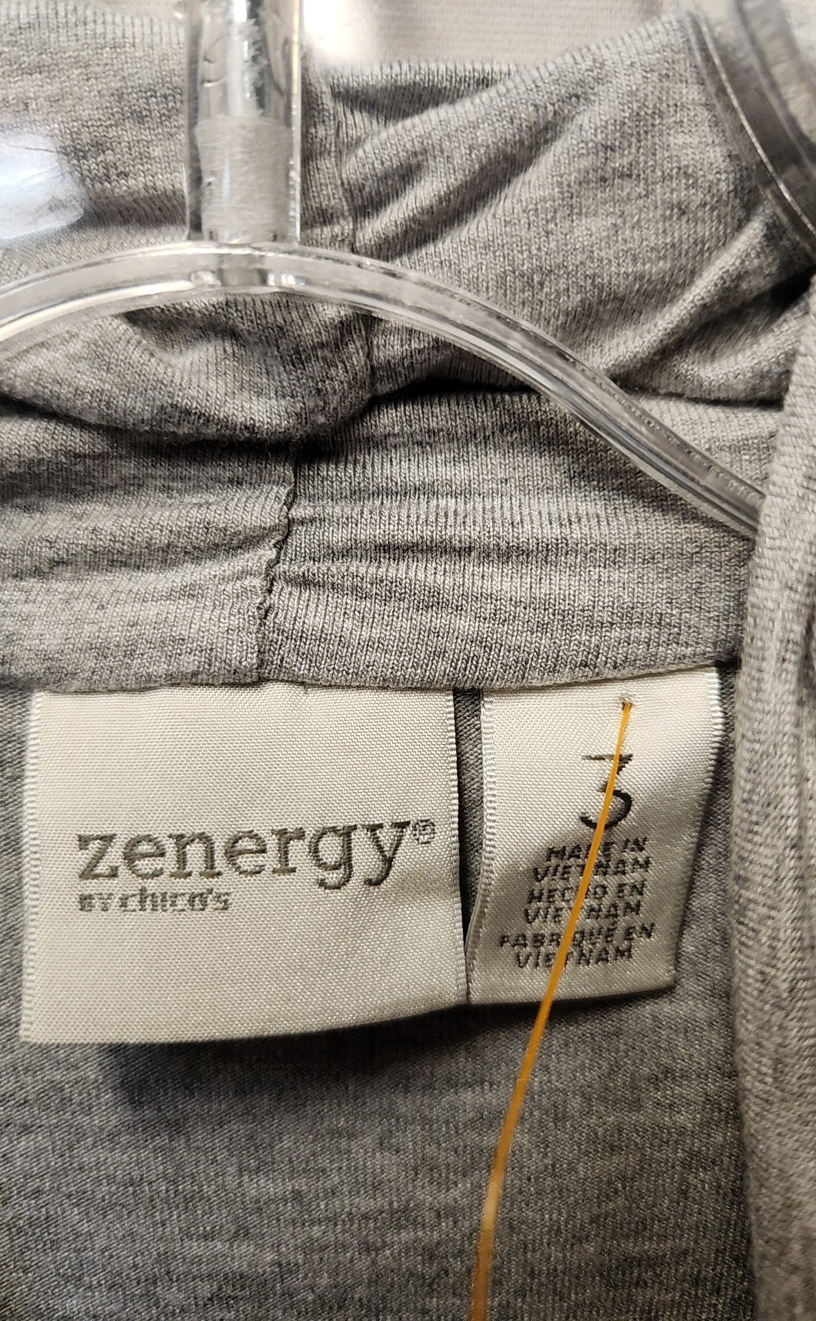 Zenergy - Chico's Women's Size 3 = US XL Gray Long Sleeve Top
