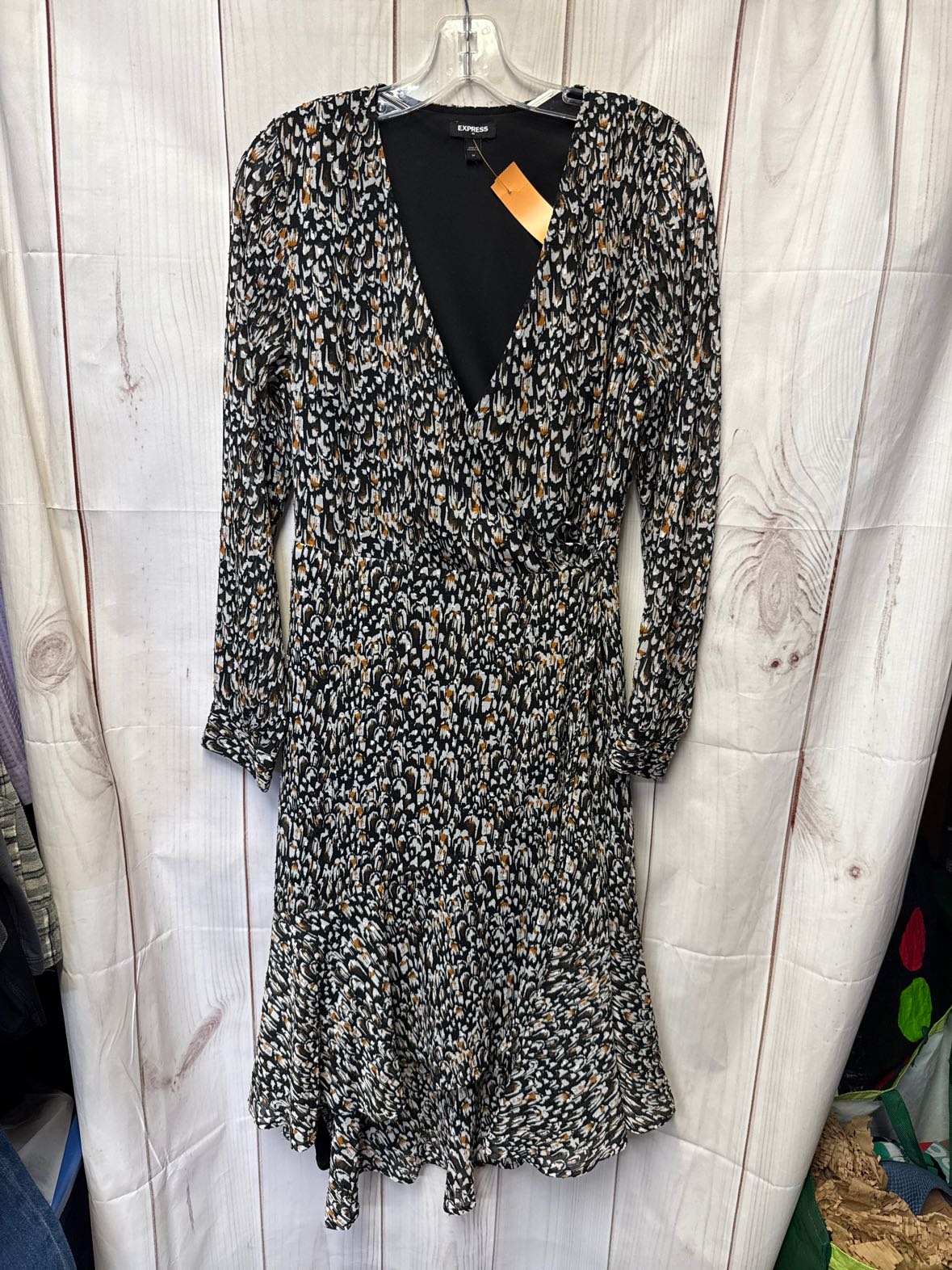Express Women's Size M Black & White Dress