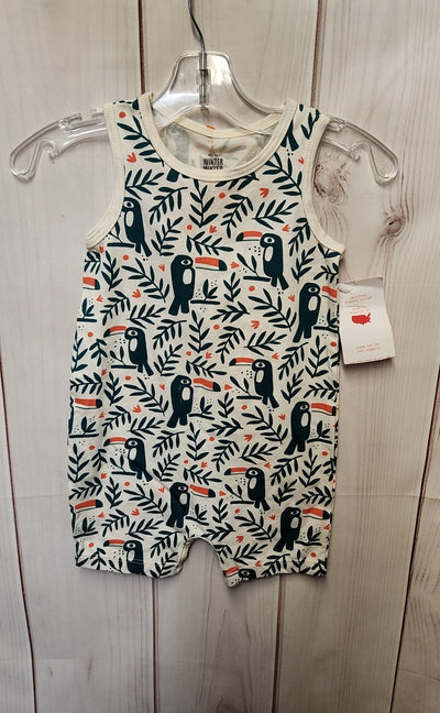 NWT Boy's Size 12 Months White Tank Romper