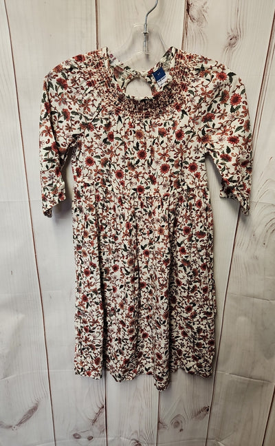 Old Navy Girl's Size 5 White & Red Dress