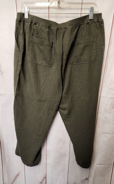 J Jill Women's Size M Petite Olive Green Pants