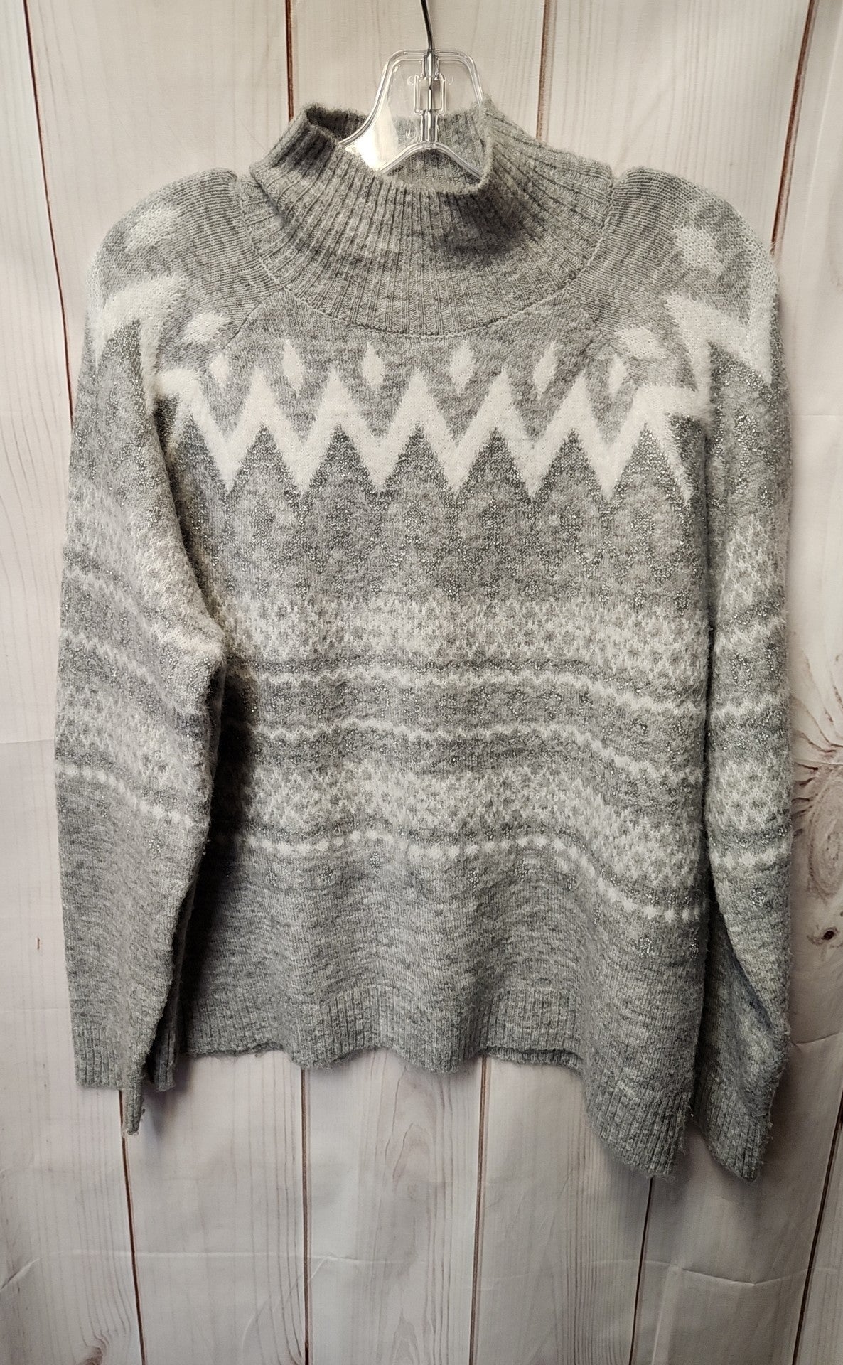Holiday Time Women's Size L Gray Sweater
