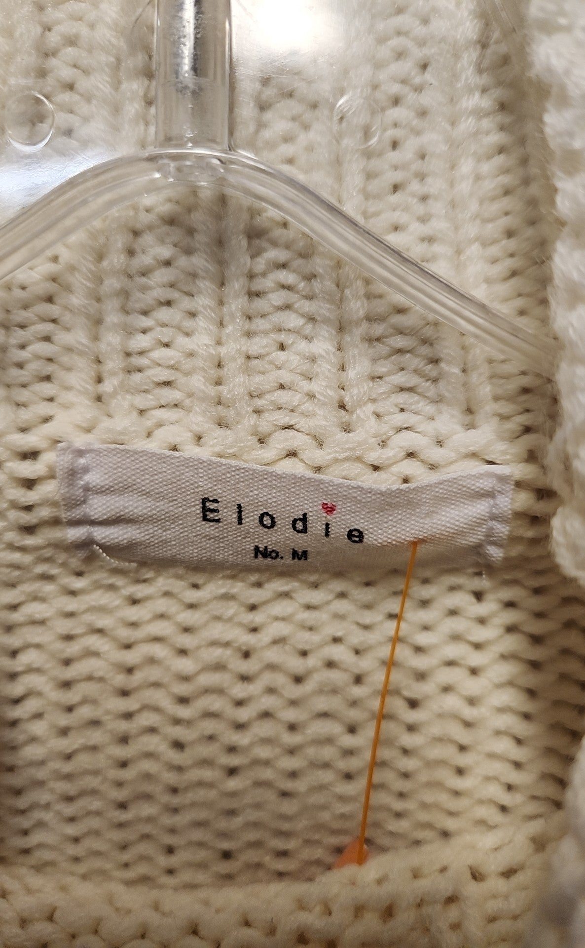Elodie Women's Size M White Sweater