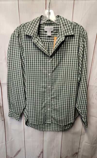 Lands End Women's Size 10 Green Long Sleeve Top
