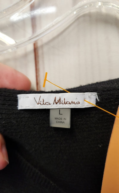 Vila Milano Women's Size L Black Sweater