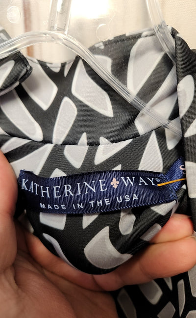Katherine Way Women's Size S Black & Gray Dress