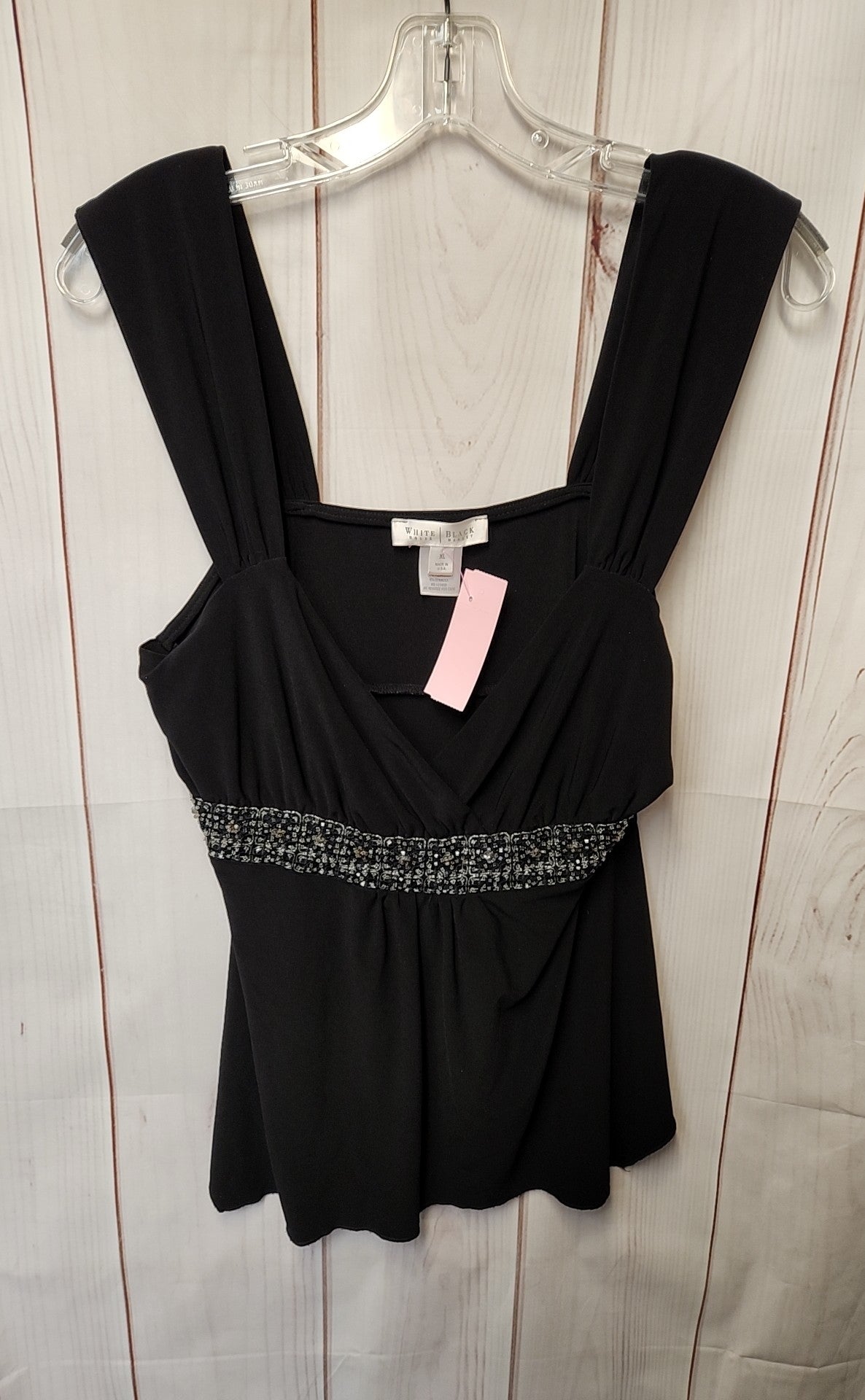 White House Black Market Women's Size XL Black Sleeveless Top