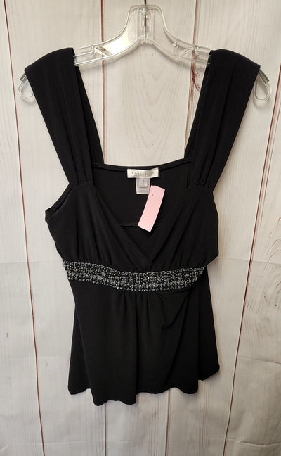 White House Black Market Women's Size XL Black Sleeveless Top