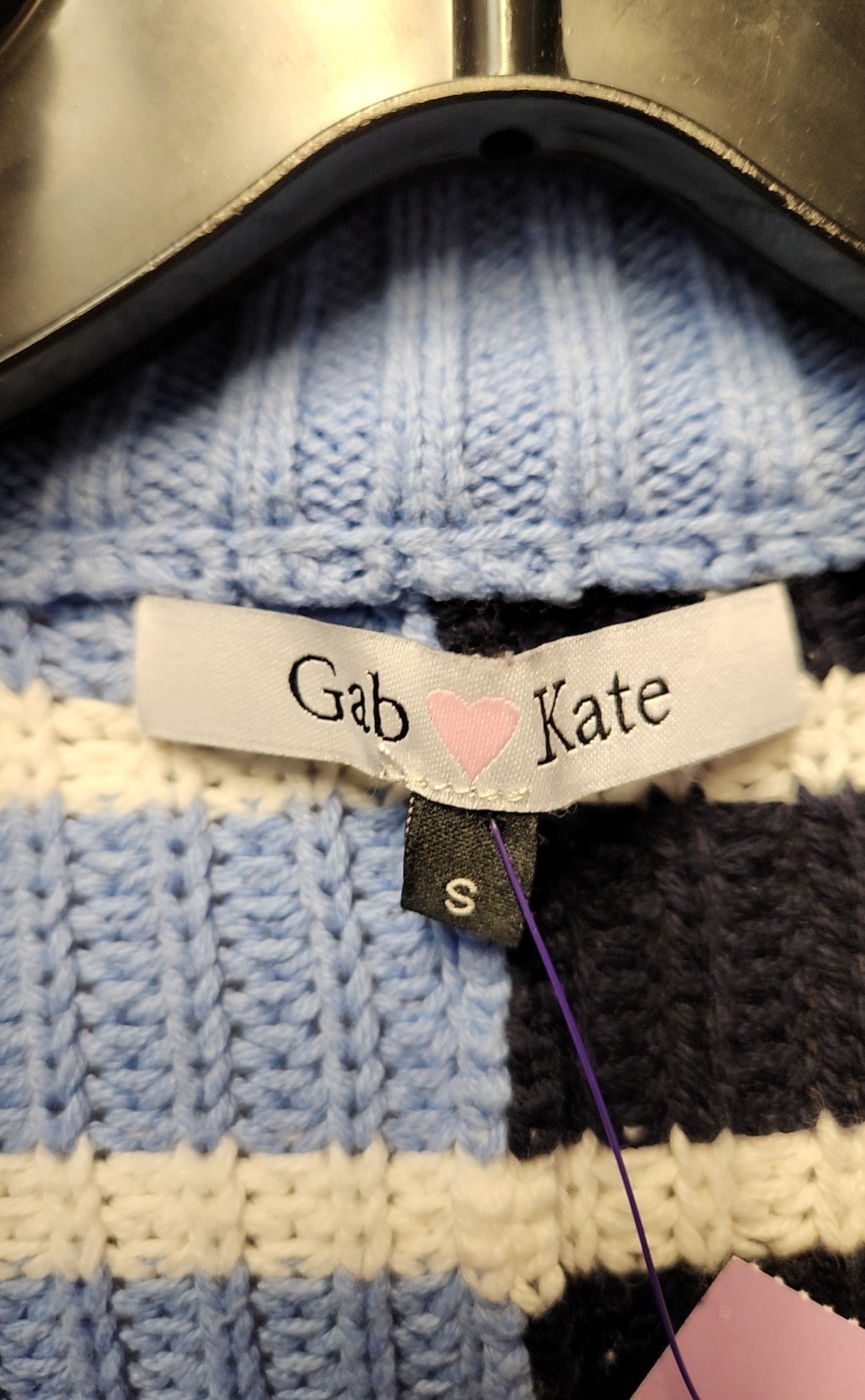Gab & Kate Women's Size S Blue Sweater