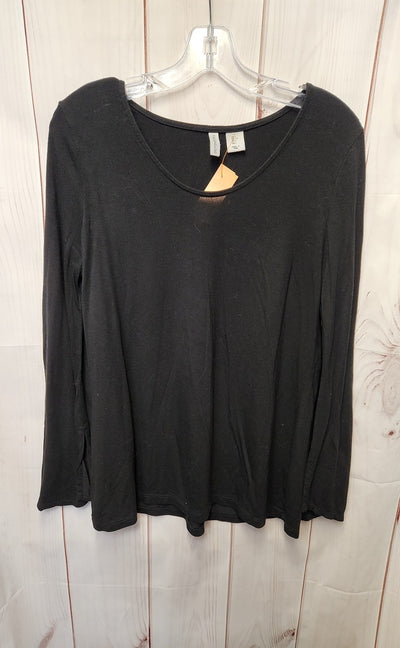 Paraphrase Women's Size L Black Long Sleeve Top
