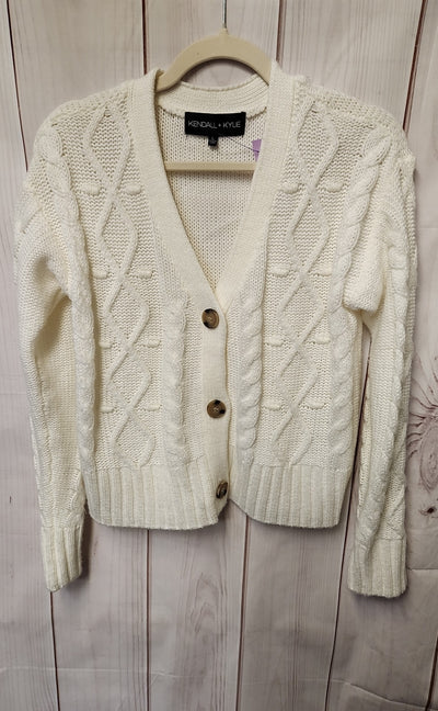 Kendall & Kylie Women's Size L White Cardigan