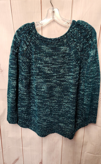 NWT Croft & Barrow Women's Size XXL Petite Teal Sweater