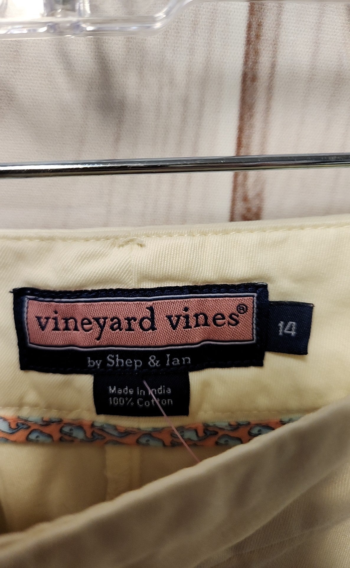 Vineyard Vines Women's Size 14 Pale Yellow Shorts