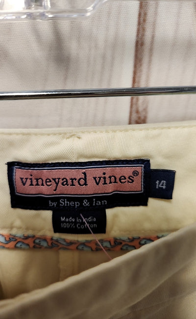 Vineyard Vines Women's Size 14 Pale Yellow Shorts