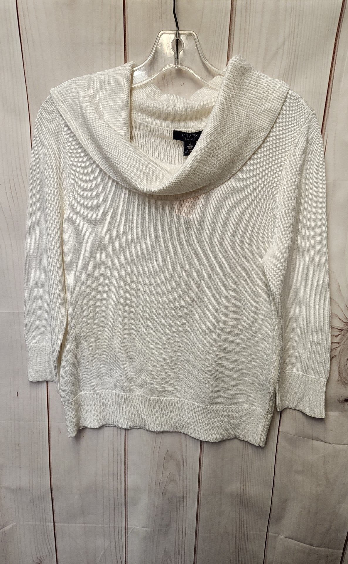 Chaps Women's Size M White Sweater