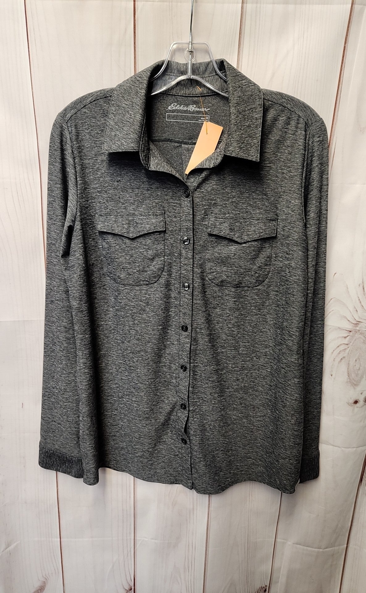 Eddie Bauer Women's Size M Gray Long Sleeve Top