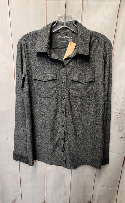 Eddie Bauer Women's Size M Gray Long Sleeve Top