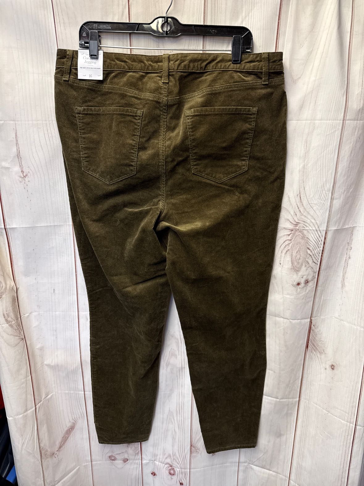 Talbots Women's Size 16 Green Corduroy Jegging Pants