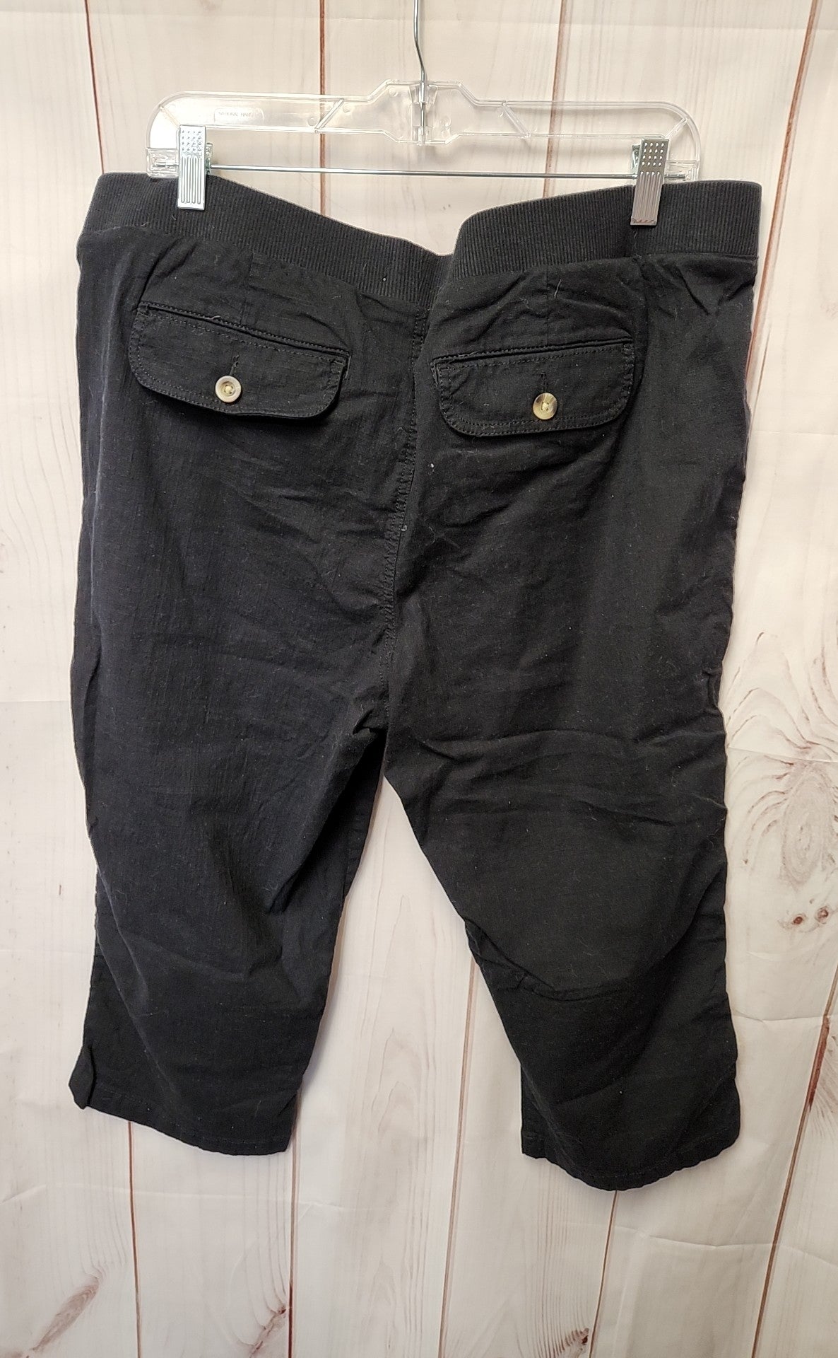 Sonoma Women's Size XL Black Capris