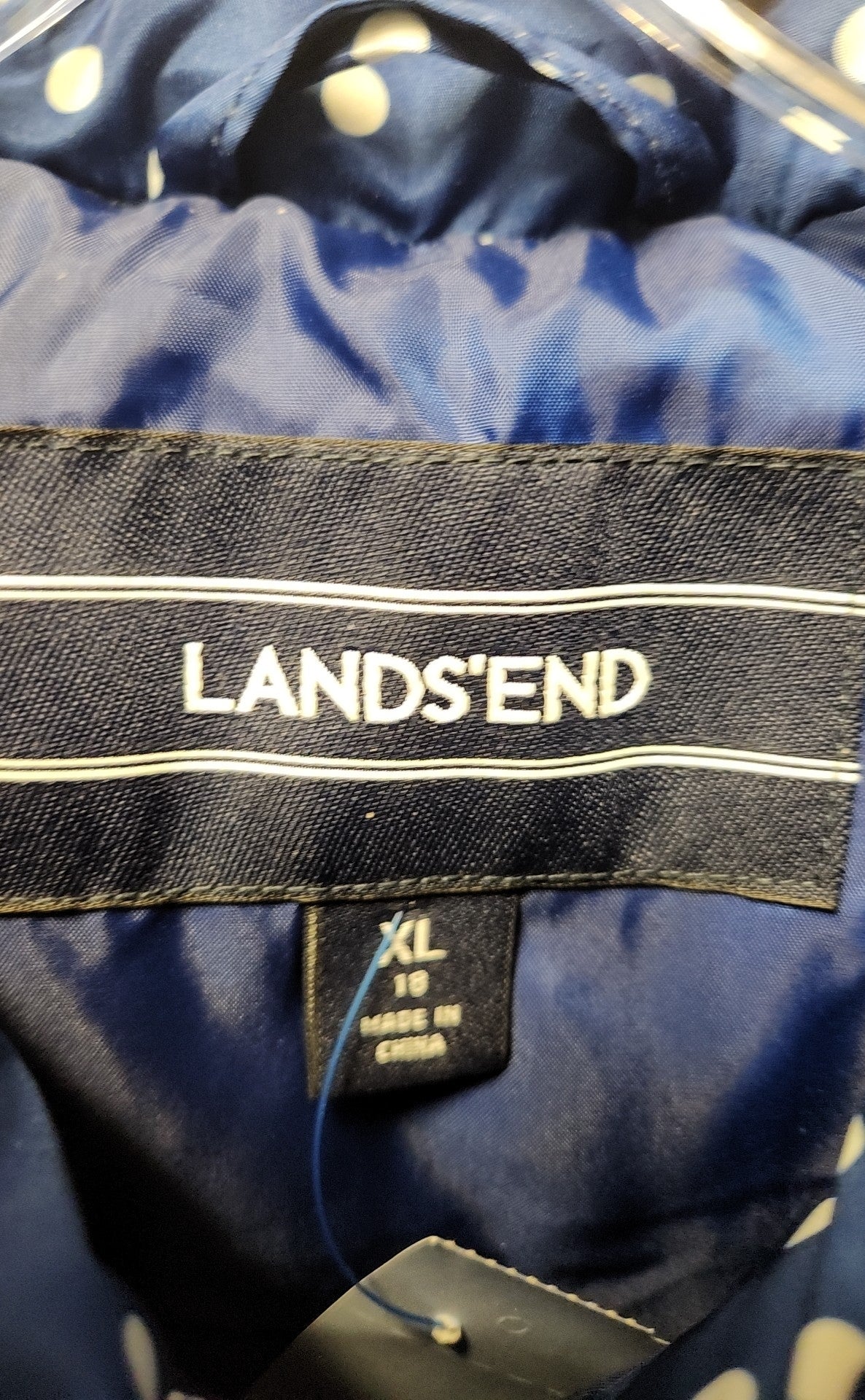 Lands End Women's Size XL Navy Vest