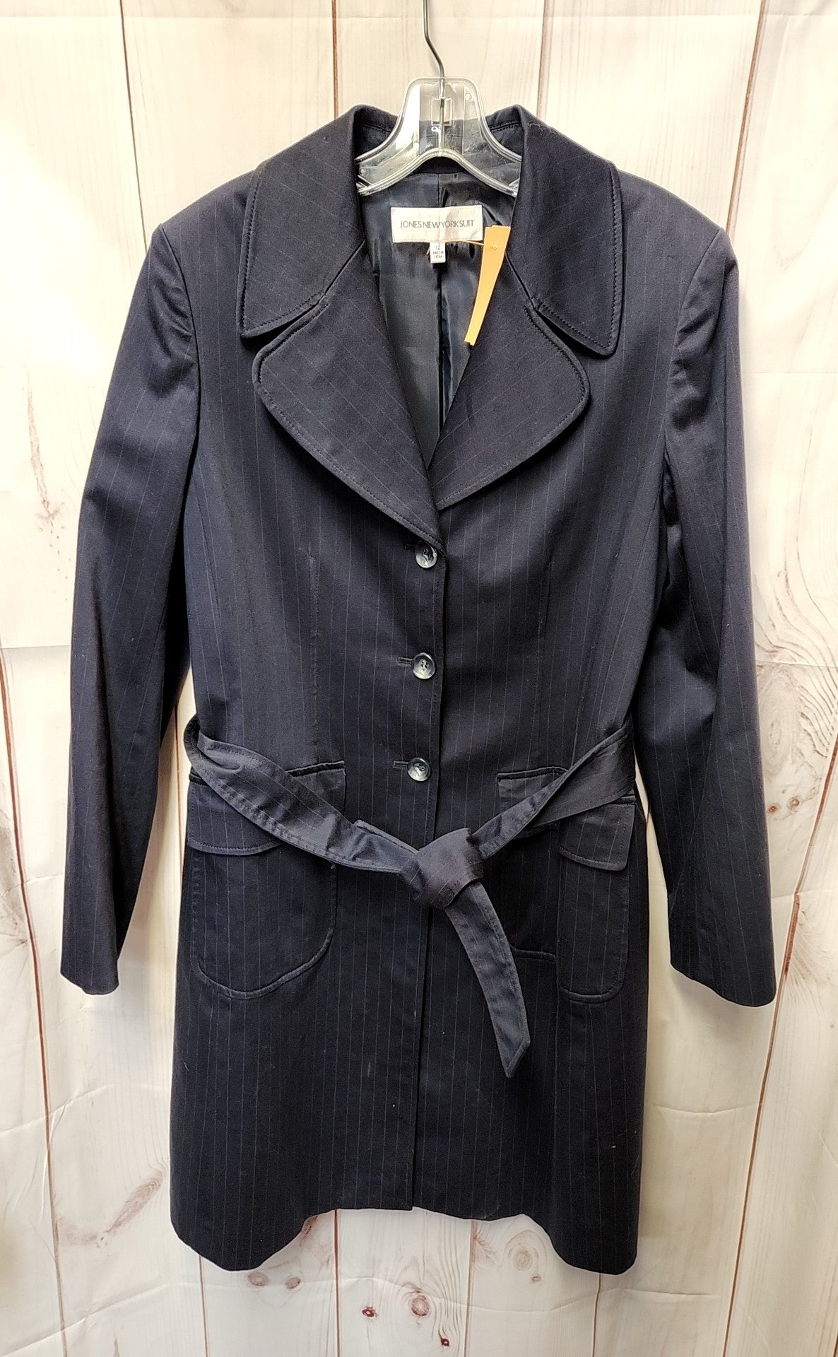 Jones New York Women's Size 12 Navy Coat