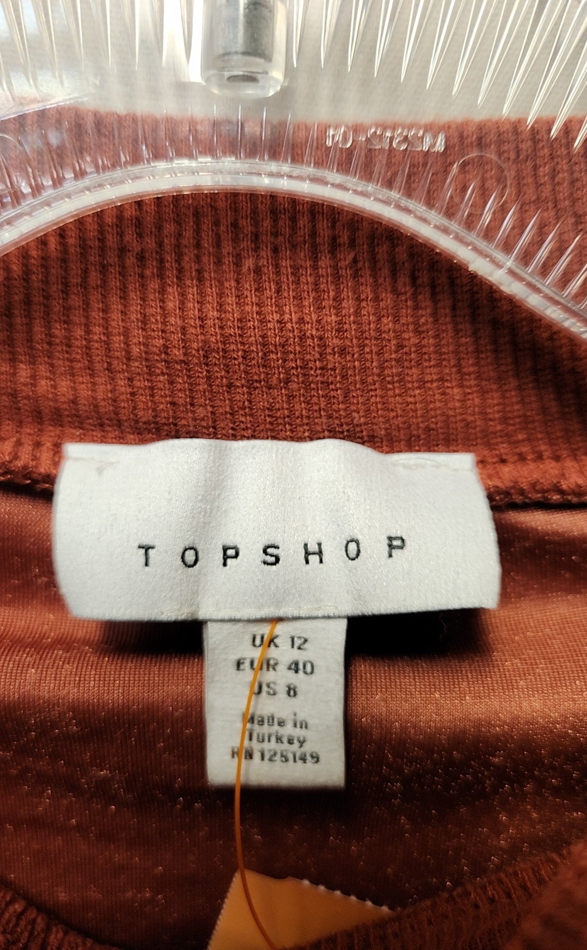 Topshop Women's Size 8 Red Sweatshirt