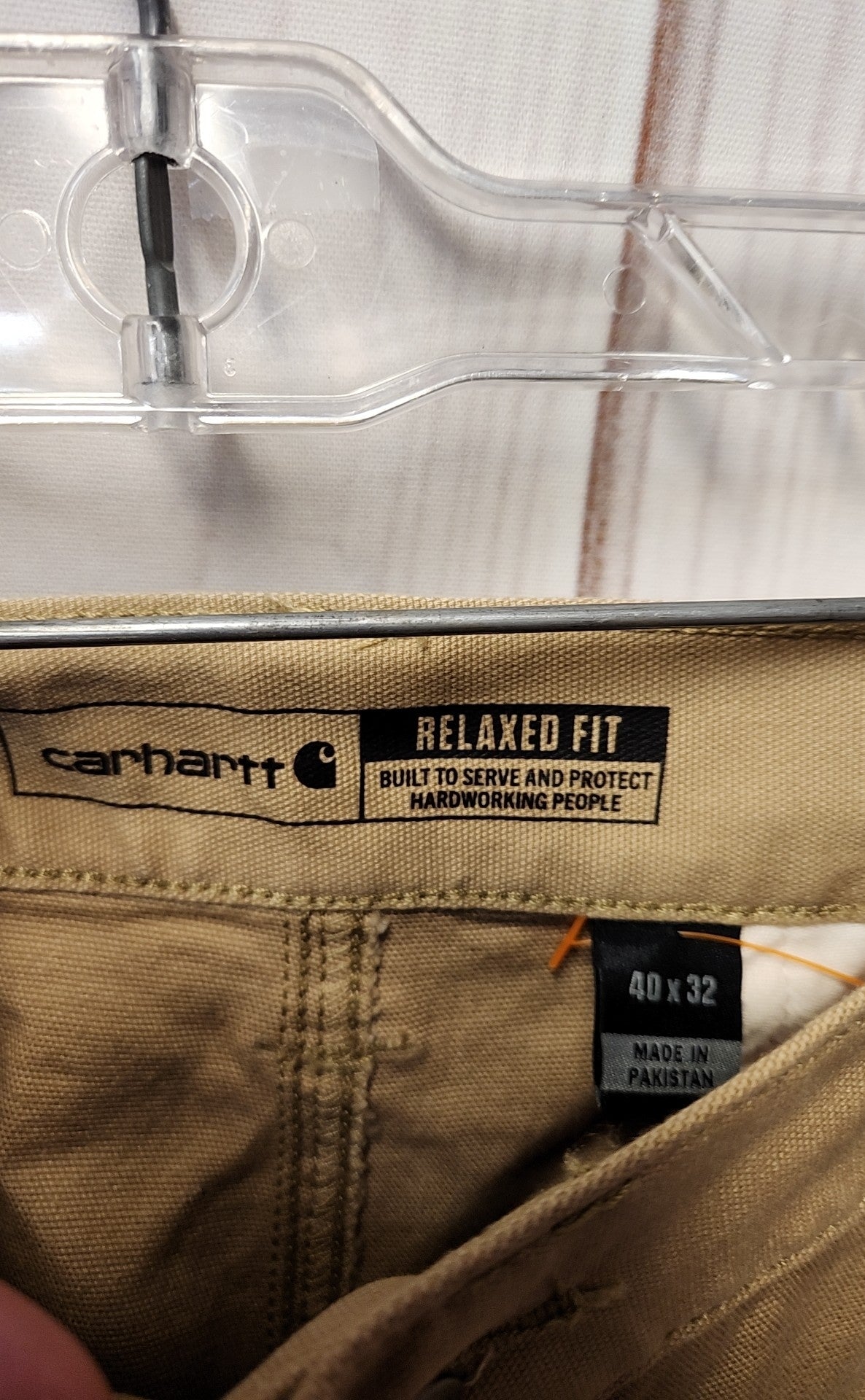 Carhartt Men's Size 40x34 Tan Pants
