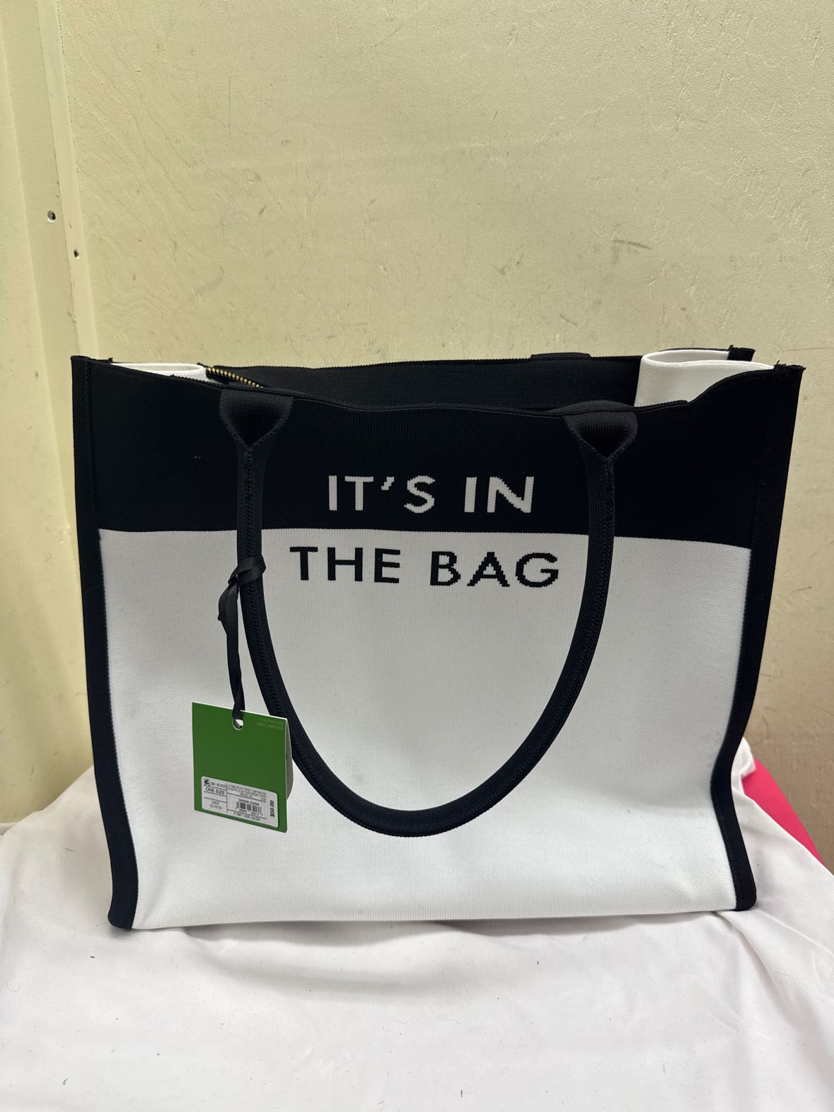NWT Kate Spade Black & White Tote Bag